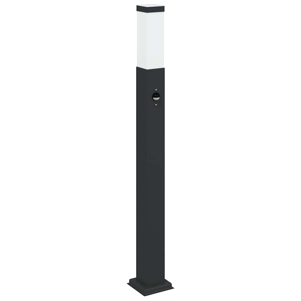 Sloupková Světla Se Senzorem 3 Ks 80 Cm Černá Ip44