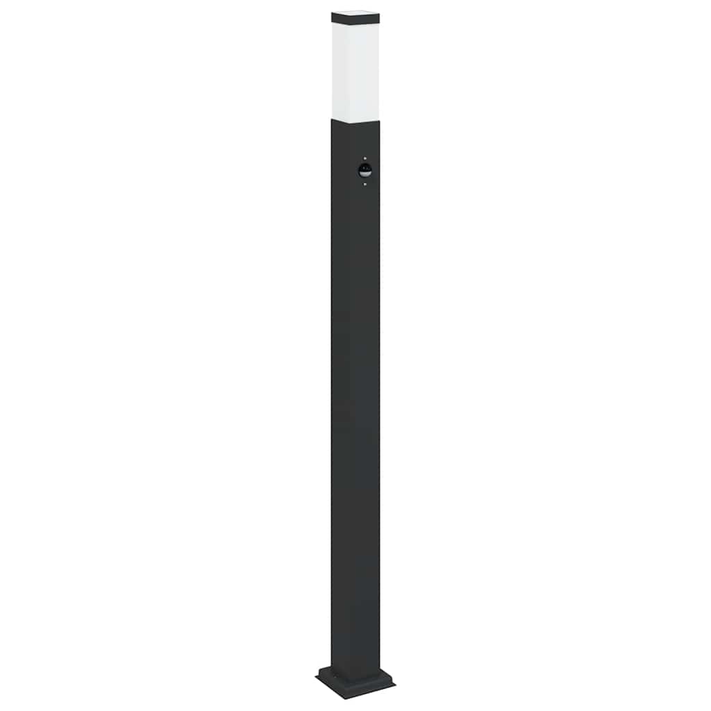 Sloupkové Svítidlo Se Senzorem 110 Cm Černé Ip44
