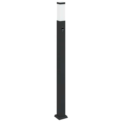 Sloupkové Svítidlo Se Senzorem 110 Cm Černé Ip44