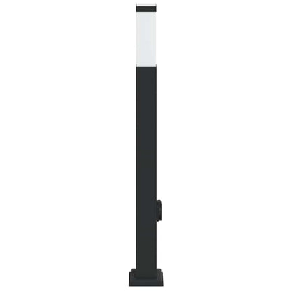 Sloupkové Svítidlo Se Zásuvkou 80 Cm Černé Ip44