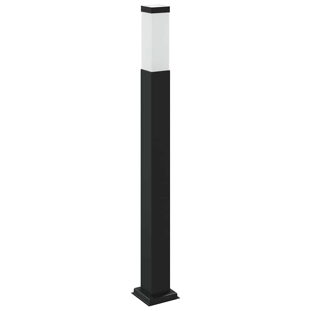 Sloupkové Svítidlo Se Zásuvkou 80 Cm Černé Ip44
