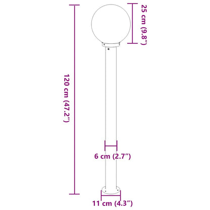 Sloupkové Svítidlo 120 Cm Nerezová Ocel Ip44