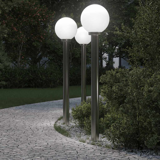 Sloupková Světla 3 Ks 120 Cm Nerezová Ocel Ip44