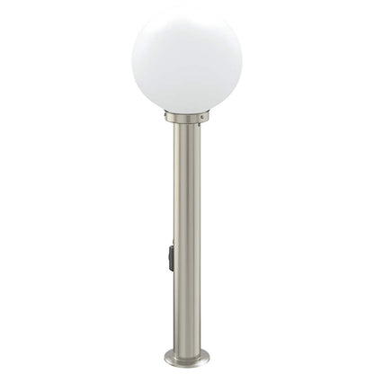 Sloupkové Svítidlo Se Zásuvkou 80 Cm Nerezová Ocel Ip44