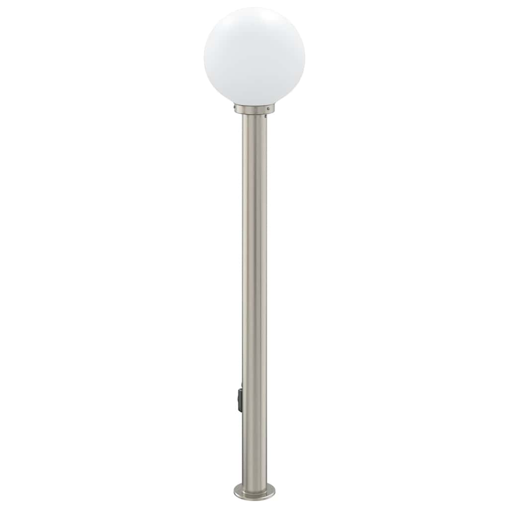 Sloupkové Svítidlo Se Zásuvkou 120 Cm Nerezová Ocel Ip44