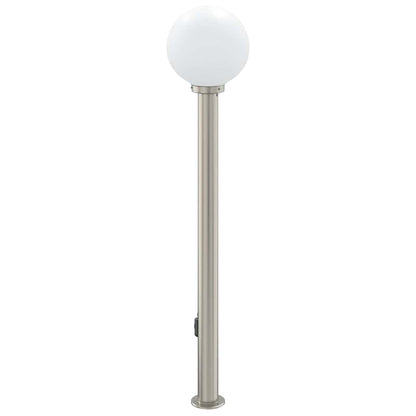 Sloupkové Svítidlo Se Zásuvkou 120 Cm Nerezová Ocel Ip44