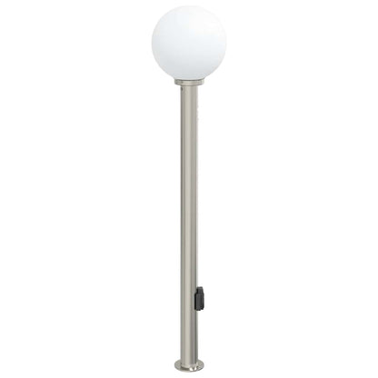 Sloupkové Svítidlo Se Senzorem A Zásuvkou 120 Cm Nerezová Ocel Ip44