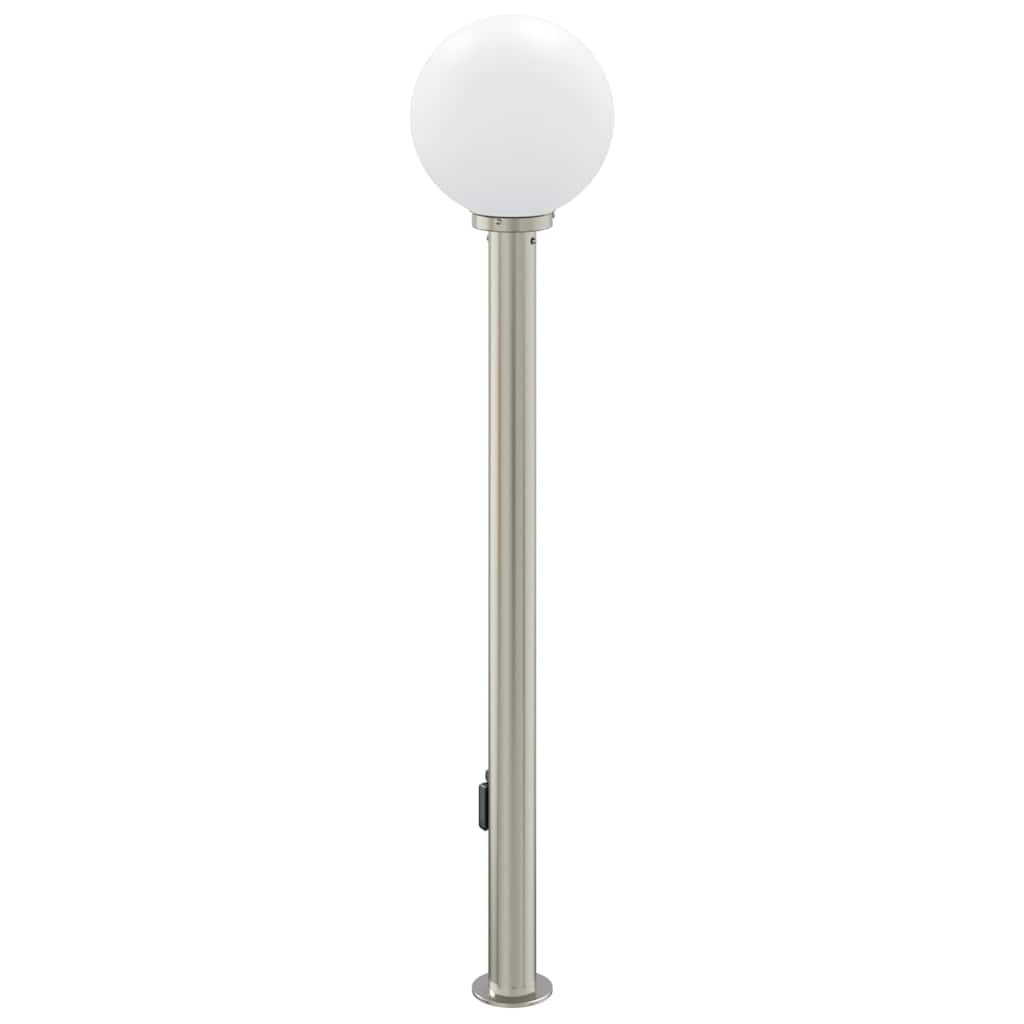 Sloupkové Svítidlo Se Senzorem A Zásuvkou 120 Cm Nerezová Ocel Ip44