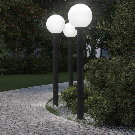 Sloupková Světla 3 Ks 120 Cm Černá Ip44