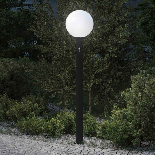 Sloupkové Svítidlo Se Senzorem 120 Cm Černé Ip44