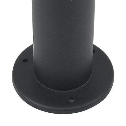 Sloupkové Svítidlo Se Zásuvkou 80 Cm Černé Ip44