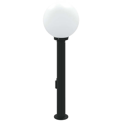 Sloupkové Svítidlo Se Senzorem A Zásuvkou 80 Cm Černé Ip44