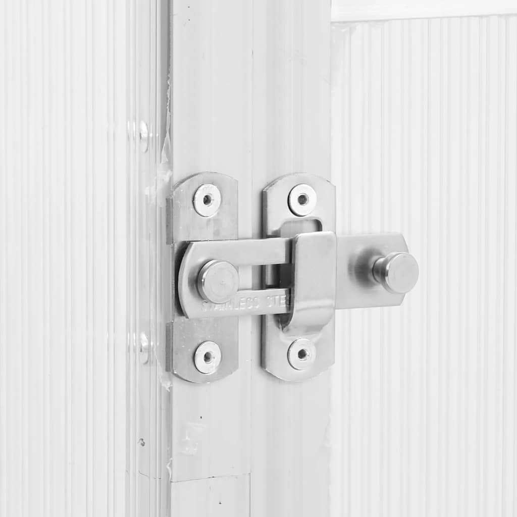 Skleník S Podkladovým Rámem Stříbrný Hliník