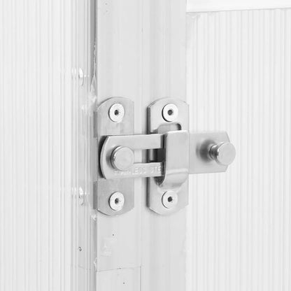 Skleník S Podkladovým Rámem Stříbrný Hliník