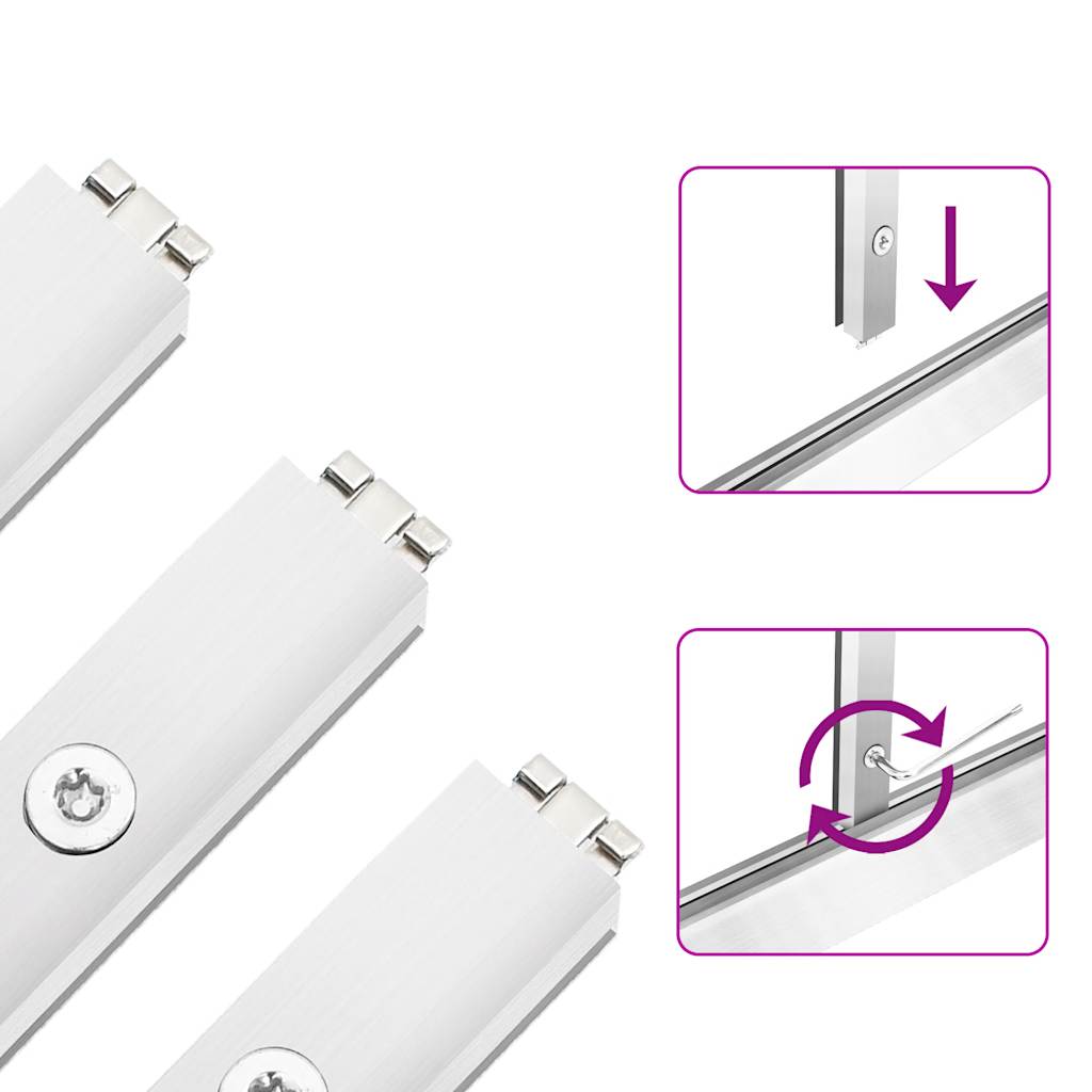 Skleník S Podkladovým Rámem Stříbrný Hliník