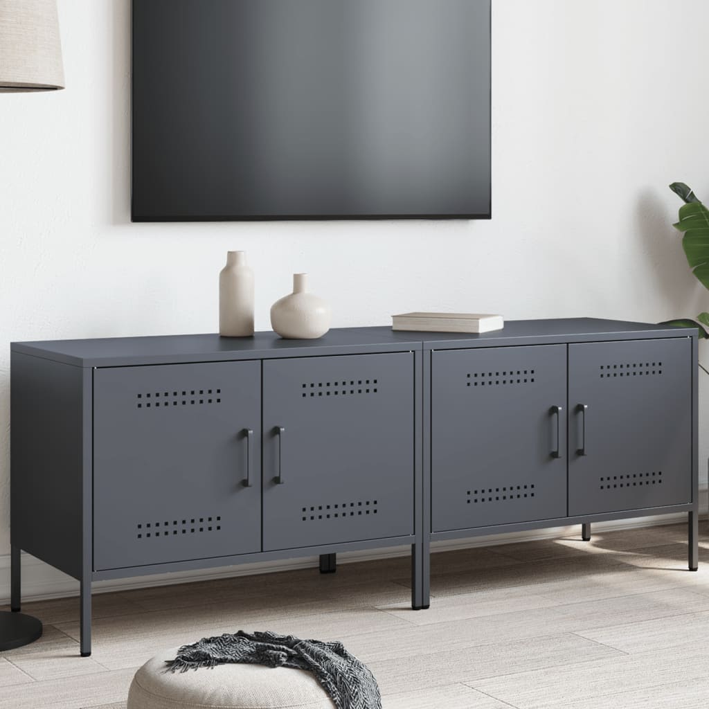 Tv Skříňka 68 X 39 X 50,5 Cm Ocel