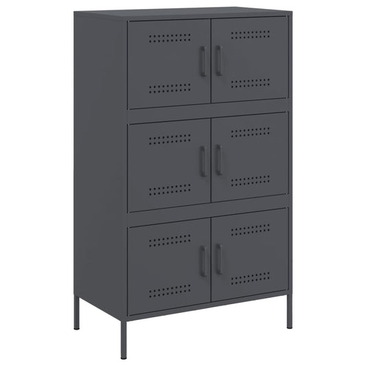 Skříň Highboard 68 X 39 X 113 Cm Ocel