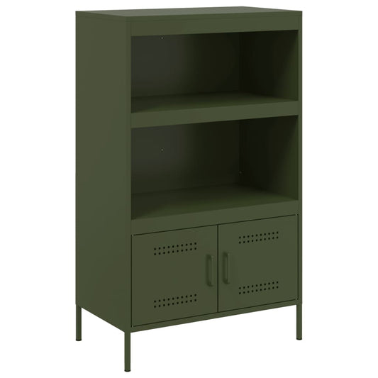 Skříň Highboard Olivově 68 X 39 X 113 Cm Ocel