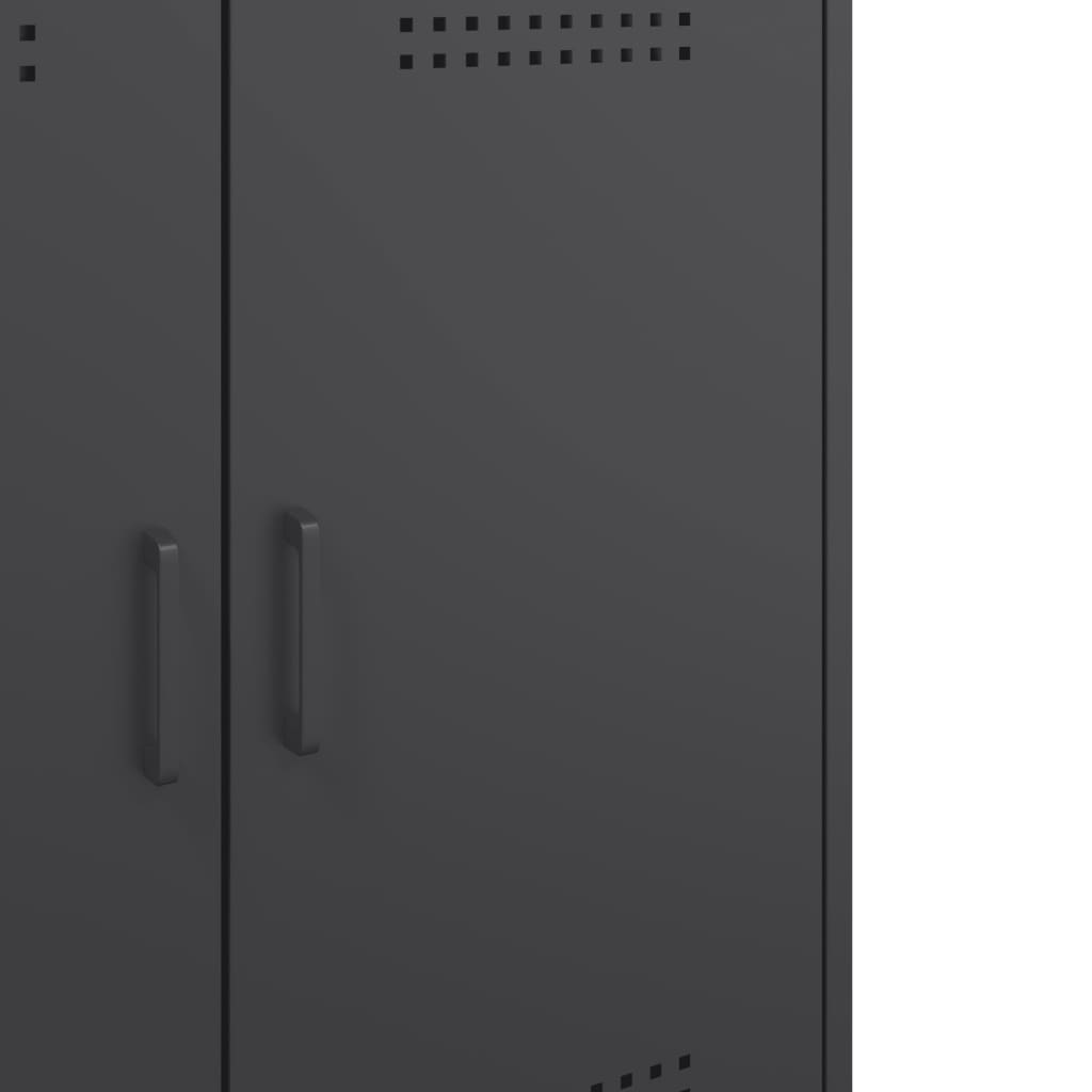 Příborník Černý 68 X 39 X 79 Cm Ocel