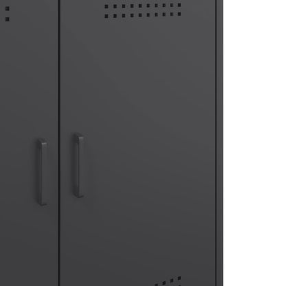 Příborník Černý 68 X 39 X 79 Cm Ocel