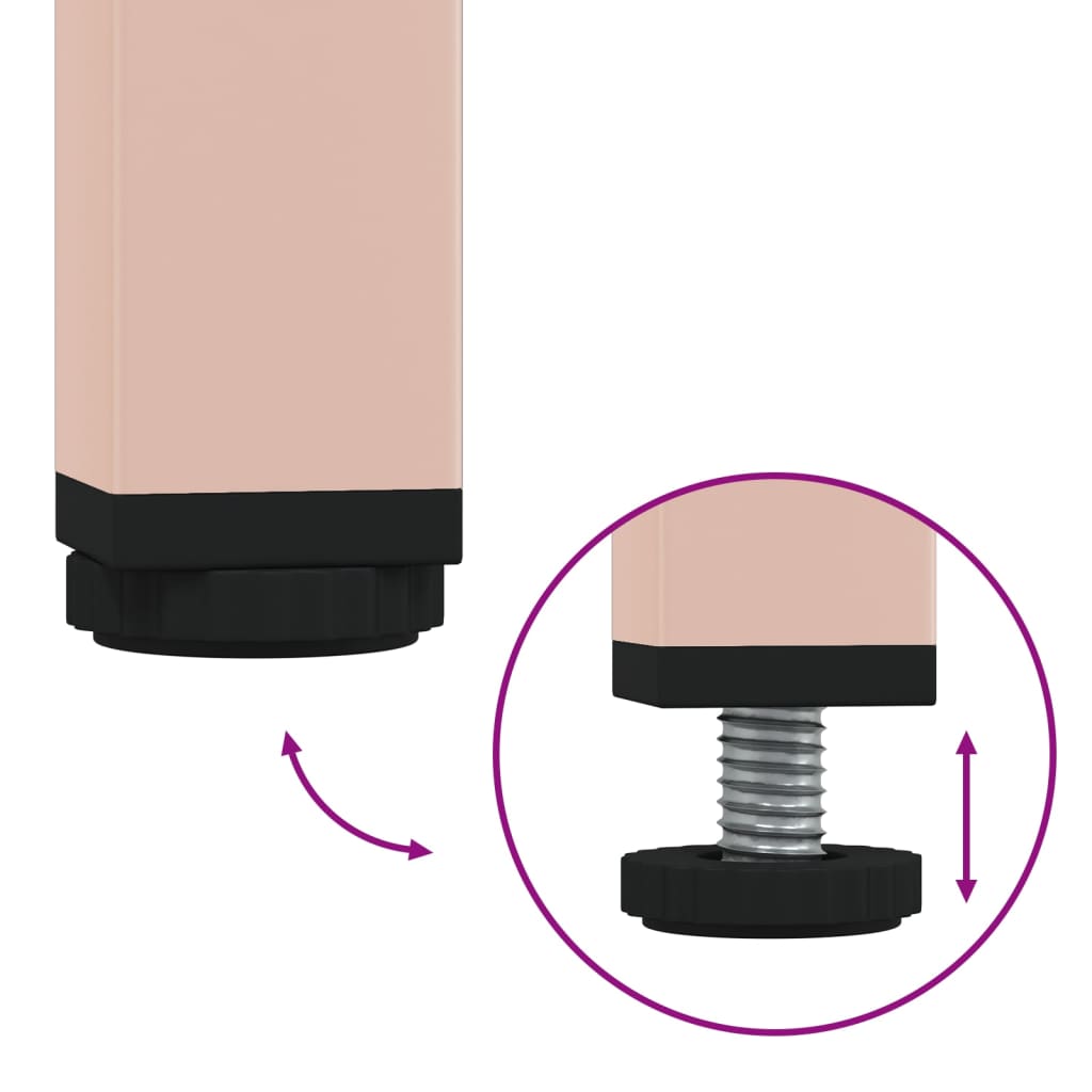 Příborník Růžový 68 X 39 X 89 Cm Ocel