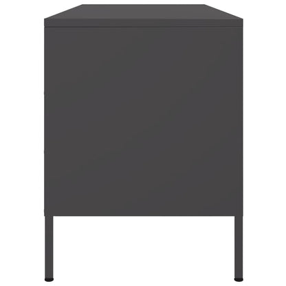 Tv Skříňka Černá 100,5 X 39 X 50,5 Cm Ocel