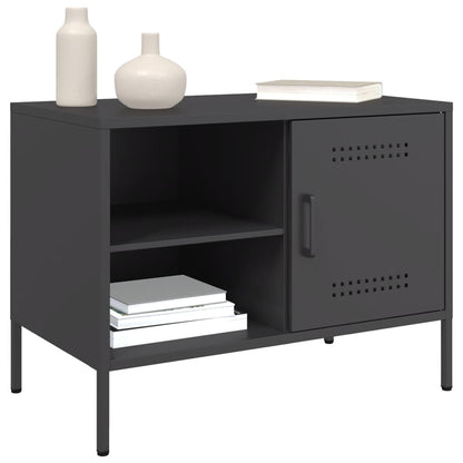 Tv Skříňky 2 Ks Černé 68 X 39 X 50,5 Cm Ocel