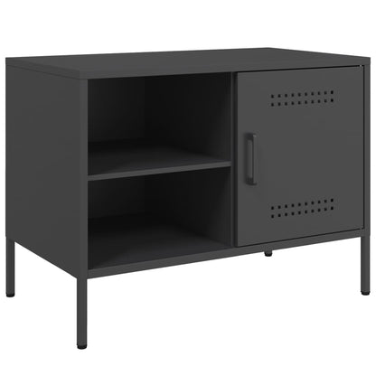 Tv Skříňky 2 Ks Černé 68 X 39 X 50,5 Cm Ocel