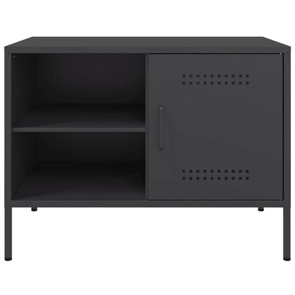 Tv Skříňky 2 Ks Černé 68 X 39 X 50,5 Cm Ocel