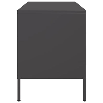Tv Skříňky 2 Ks Černé 68 X 39 X 50,5 Cm Ocel