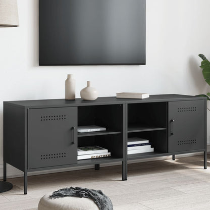 Tv Skříňky 2 Ks Černé 68 X 39 X 50,5 Cm Ocel