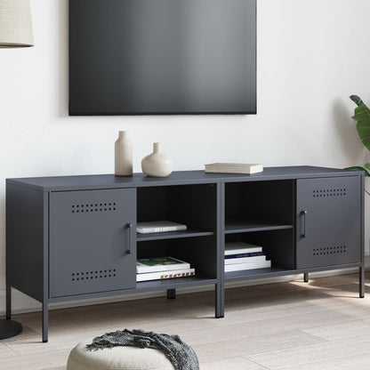 Tv Skříňky 2 Ks Černé 68 X 39 X 50,5 Cm Ocel