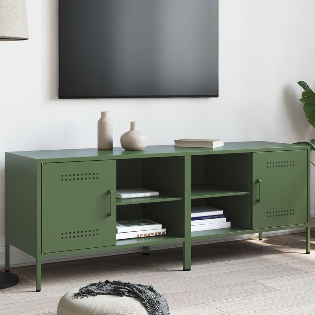 Tv Skříňky 2 Ks Černé 68 X 39 X 50,5 Cm Ocel