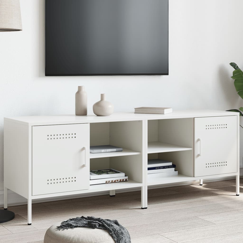 Tv Skříňky 2 Ks Černé 68 X 39 X 50,5 Cm Ocel