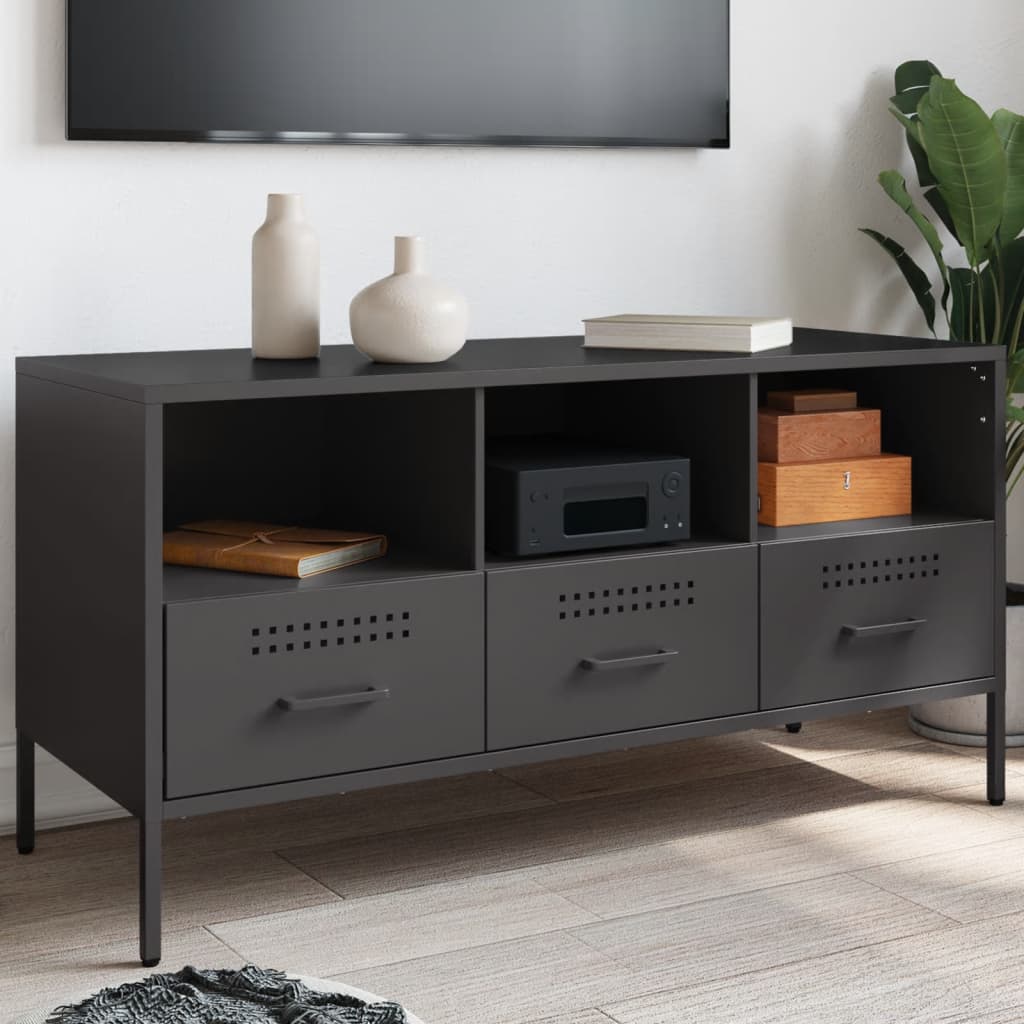Tv Skříňka 100,5 X 39 X 50,5 Cm Ocel