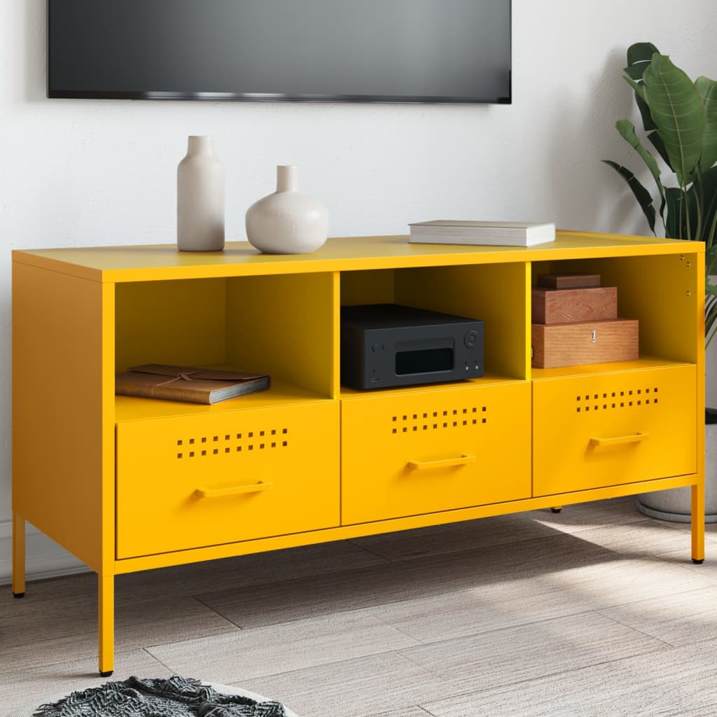 Tv Skříňka 100,5 X 39 X 50,5 Cm Ocel