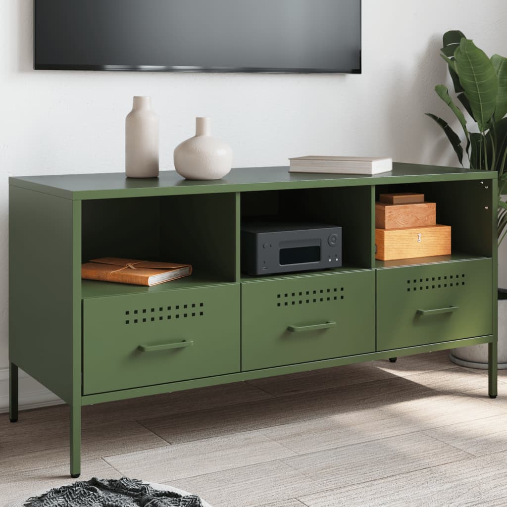 Tv Skříňka 100,5 X 39 X 50,5 Cm Ocel