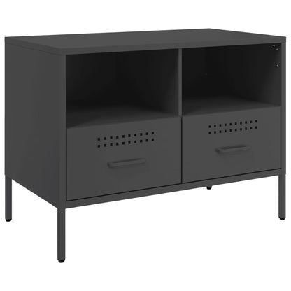 Tv Skříňka Černá 68 X 39 X 50,5 Cm Ocel