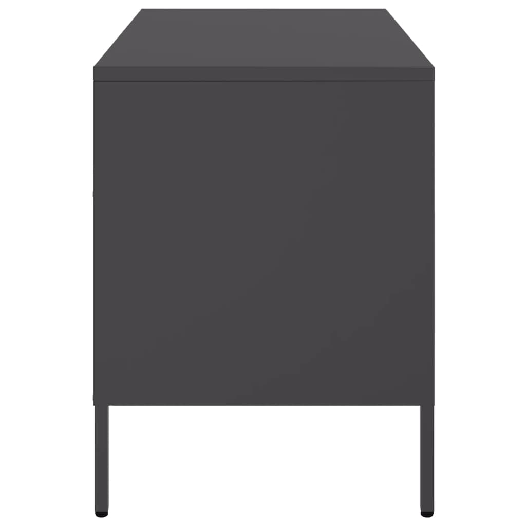 Tv Skříňka Černá 68 X 39 X 50,5 Cm Ocel