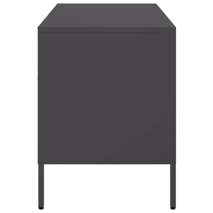 Tv Skříňka Černá 68 X 39 X 50,5 Cm Ocel