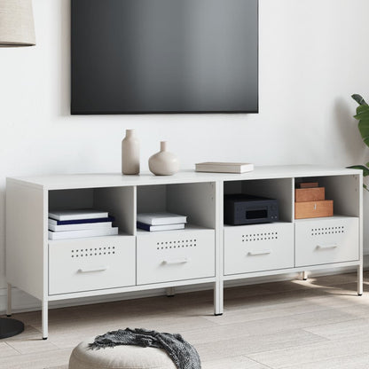 Tv Skříňka Černá 68 X 39 X 50,5 Cm Ocel