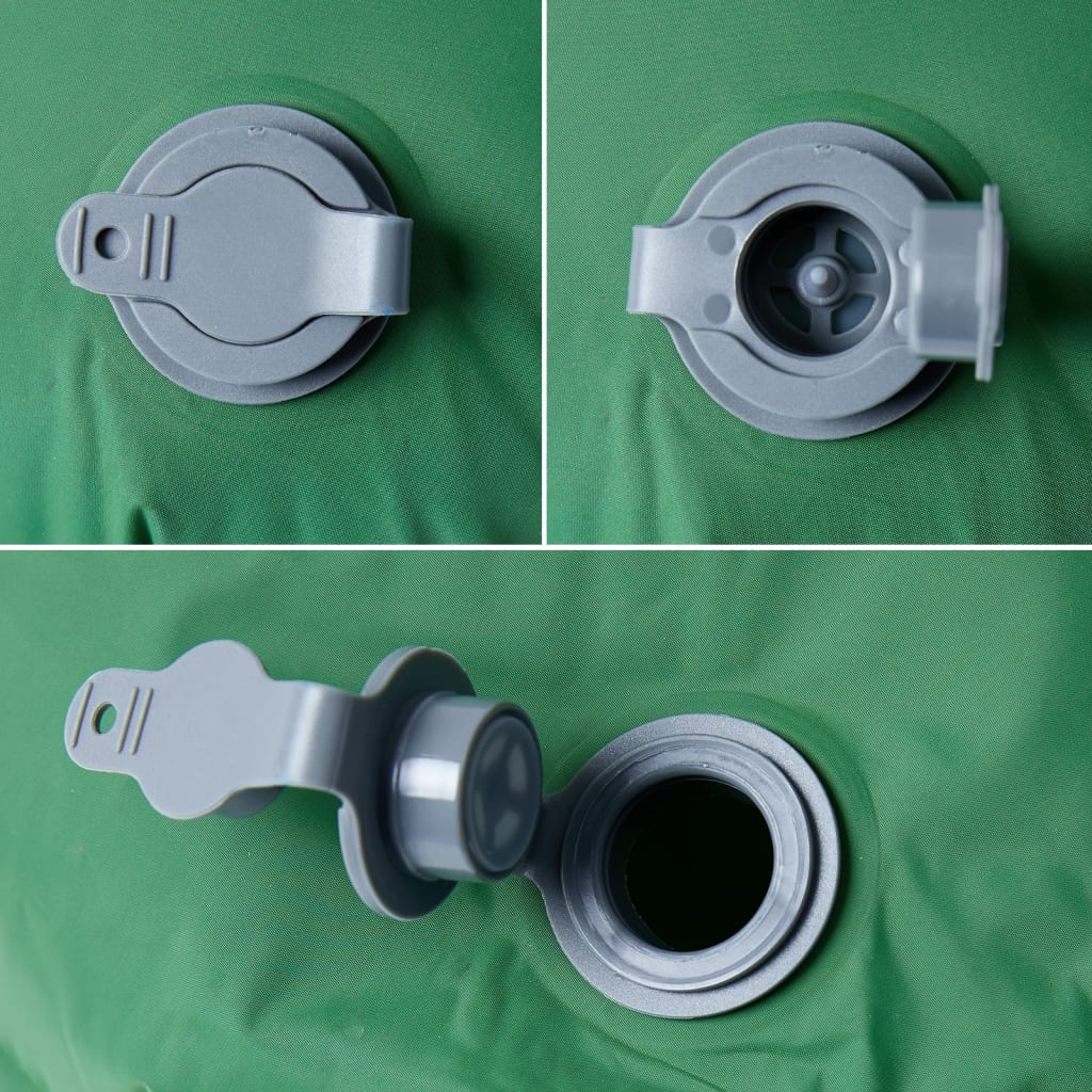 Nafukovací Kempingová Matrace S Polštářem Pro 1 Osobu Zelená