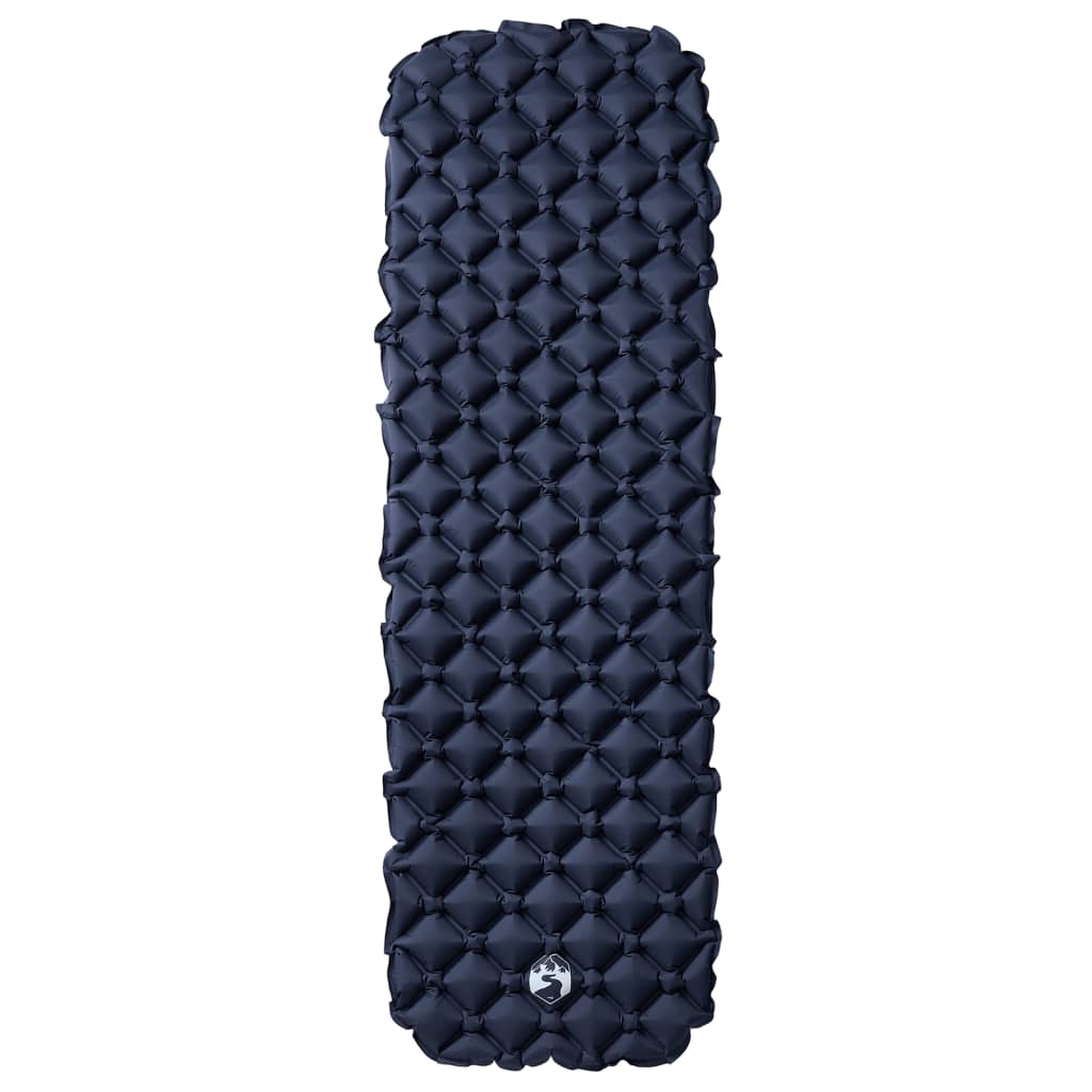 Nafukovací Kempingová Matrace Pro 1 Osobu Šedá 190 X 58 X 6 Cm