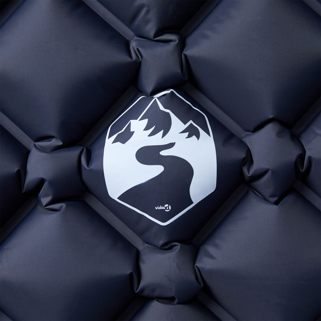 Nafukovací Kempingová Matrace Pro 1 Osobu Šedá 190 X 58 X 6 Cm