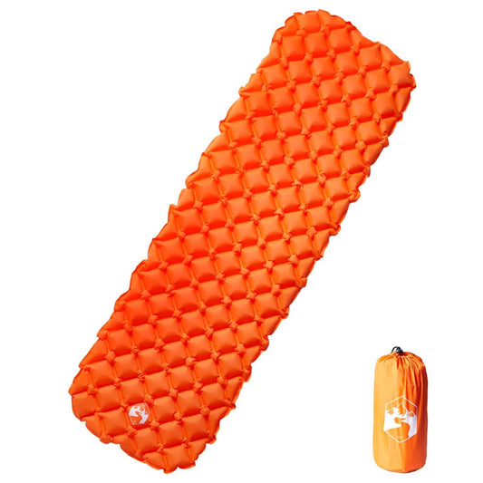 Nafukovací kempingová matrace oranžová 190 x 58 x 6 cm