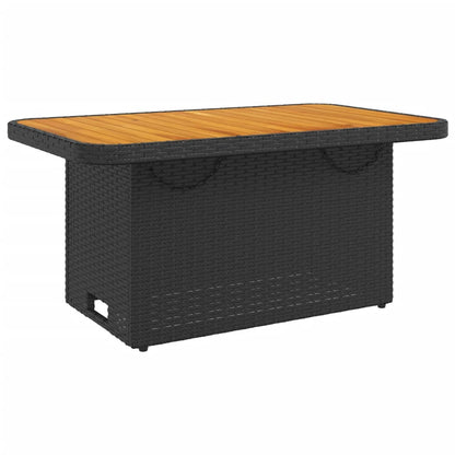 6Dílná Zahradní Sedací Souprava S Poduškami Černá Polyratan