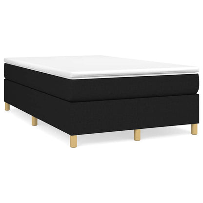 Box Spring Postel S Matrací Černá Textil Černá