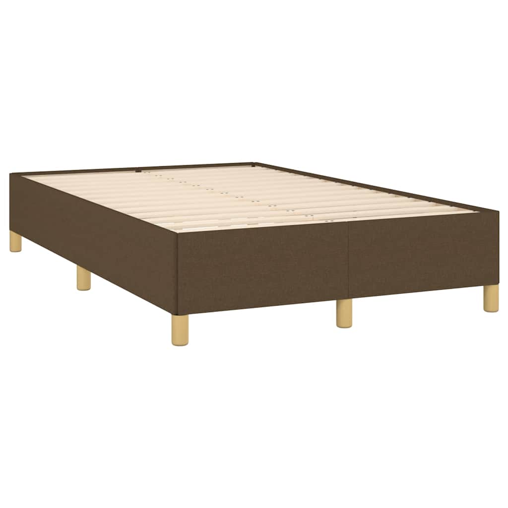 Box Spring Postel S Matrací Tmavě Hnědá 120X190 Cm Textil