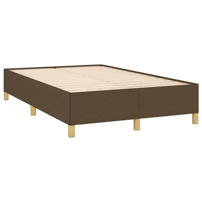 Box Spring Postel S Matrací Tmavě Hnědá 120X190 Cm Textil