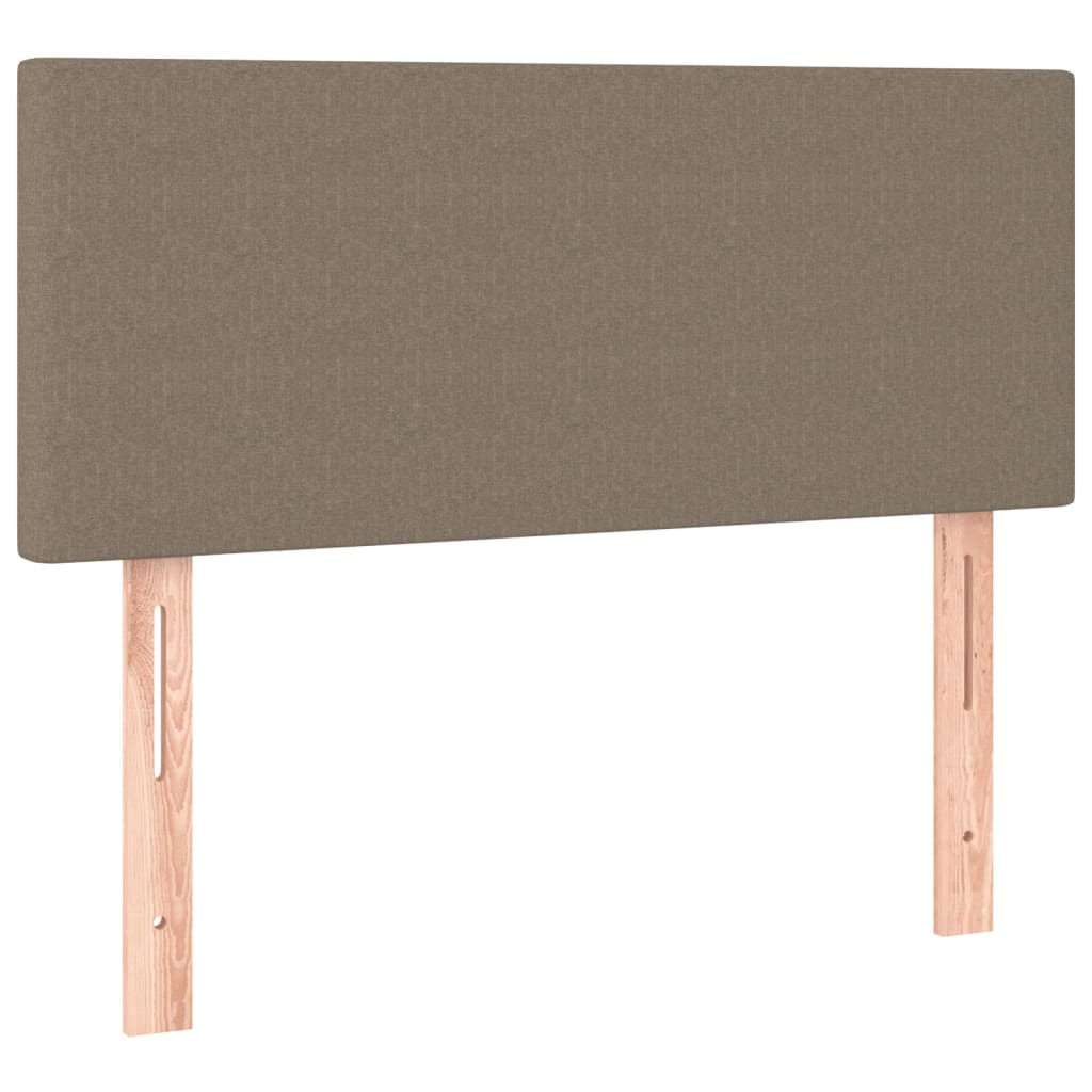 Box Spring Postel S Matrací Taupe 120X190 Cm Textil